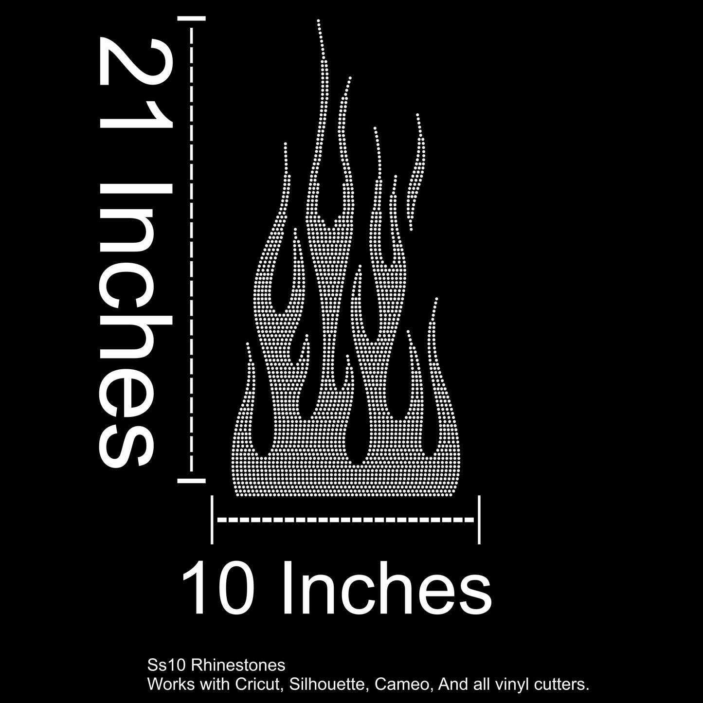 21 x 10 Flame SVG File