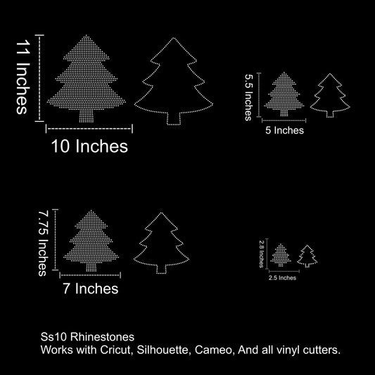 Christmas Tree Rhinestone SVG File
