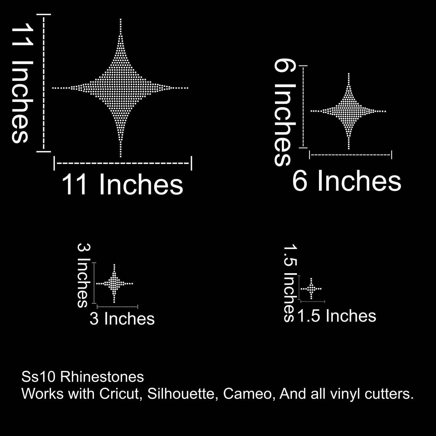 Y2K Element 11 Rhinestone SVG File