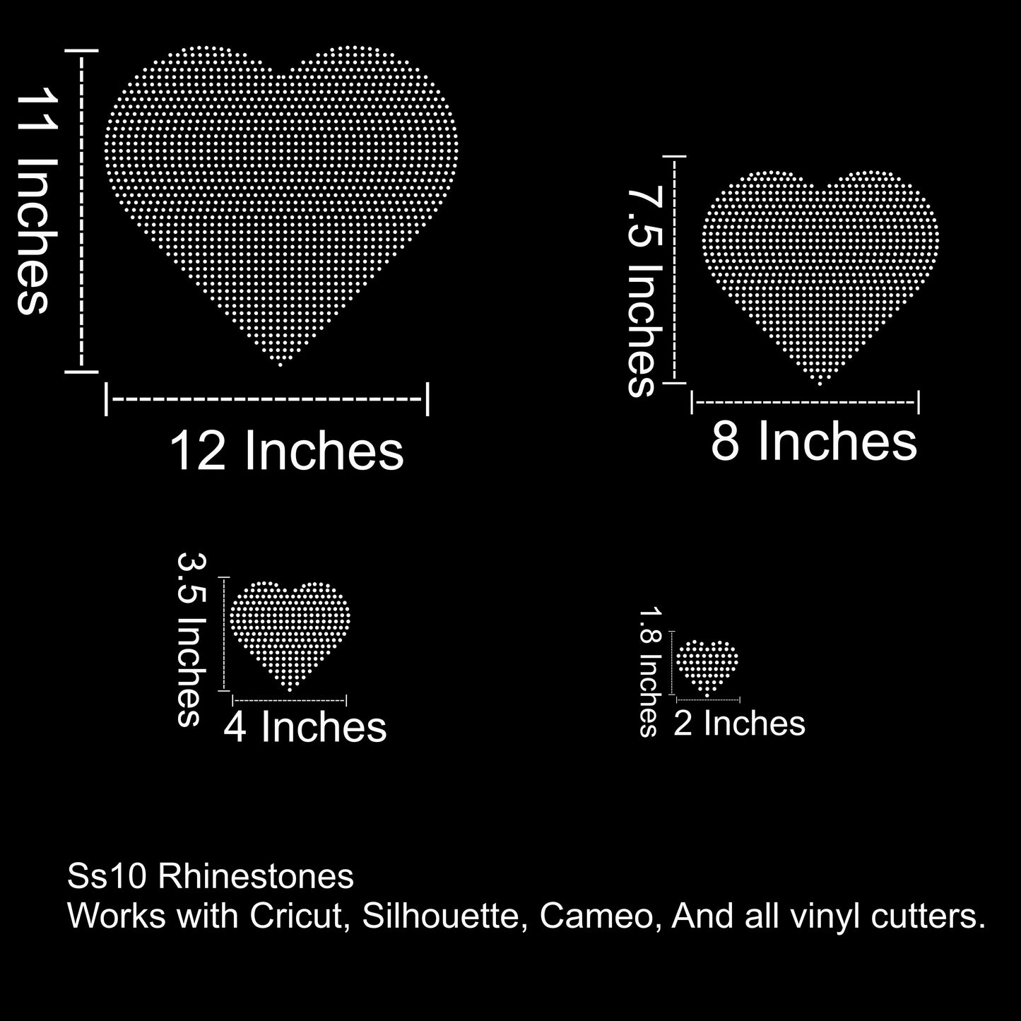 Y2K Heart Rhinestone SVG File