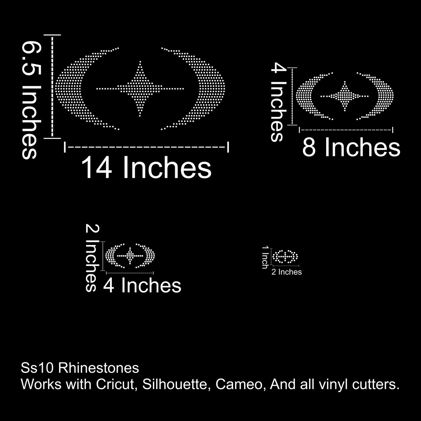 Y2K Rhinestone SVG Pack 100 Variations (27 Files)