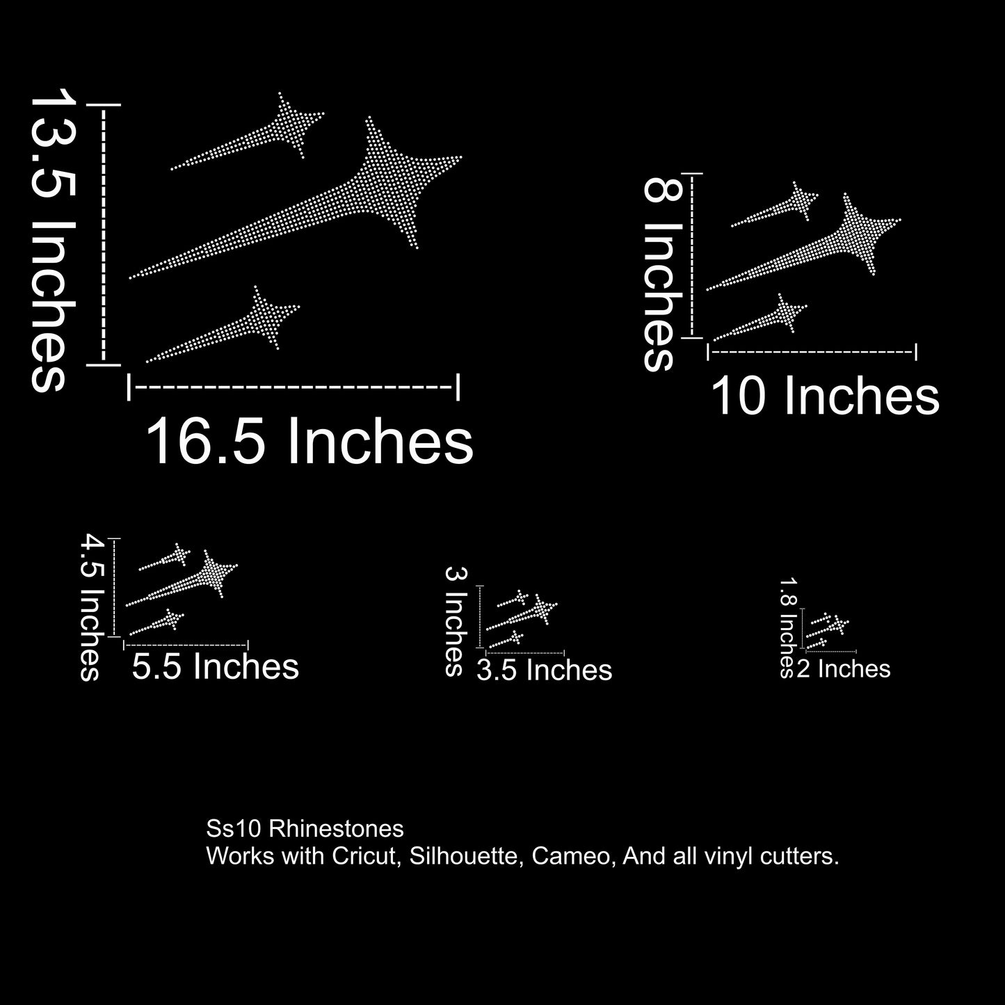 Y2K Rhinestone SVG Pack 100 Variations (27 Files)