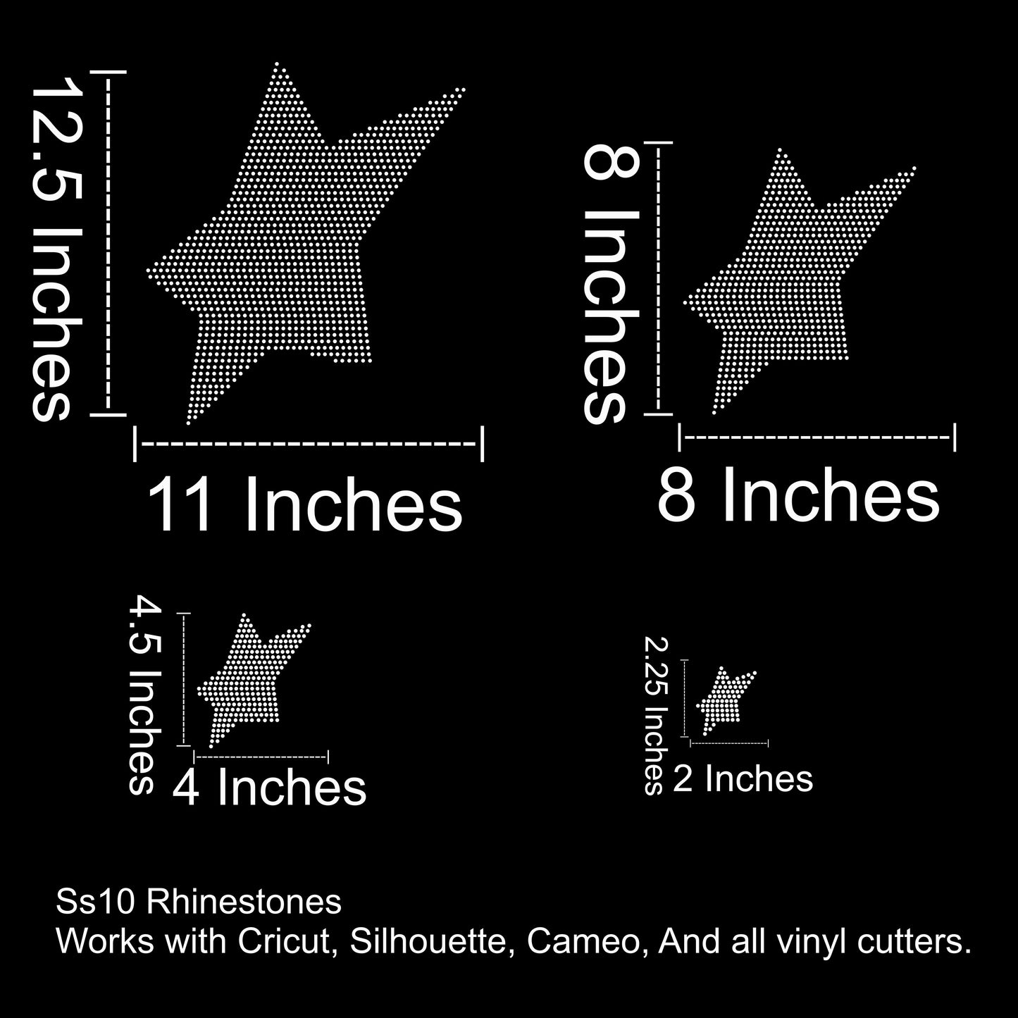 Y2K Rhinestone SVG Pack 100 Variations (27 Files)