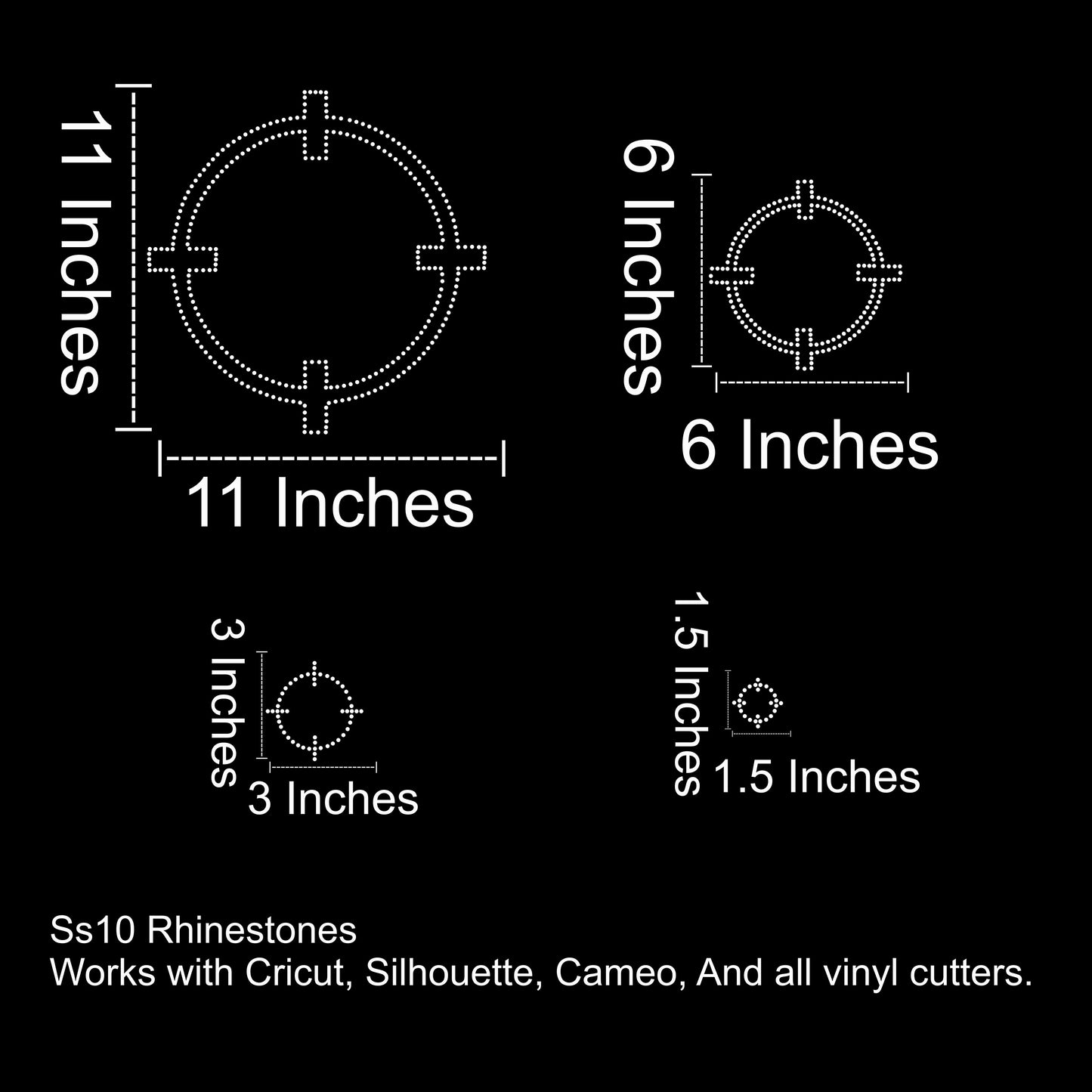 Y2K Rhinestone SVG Pack 100 Variations (27 Files)