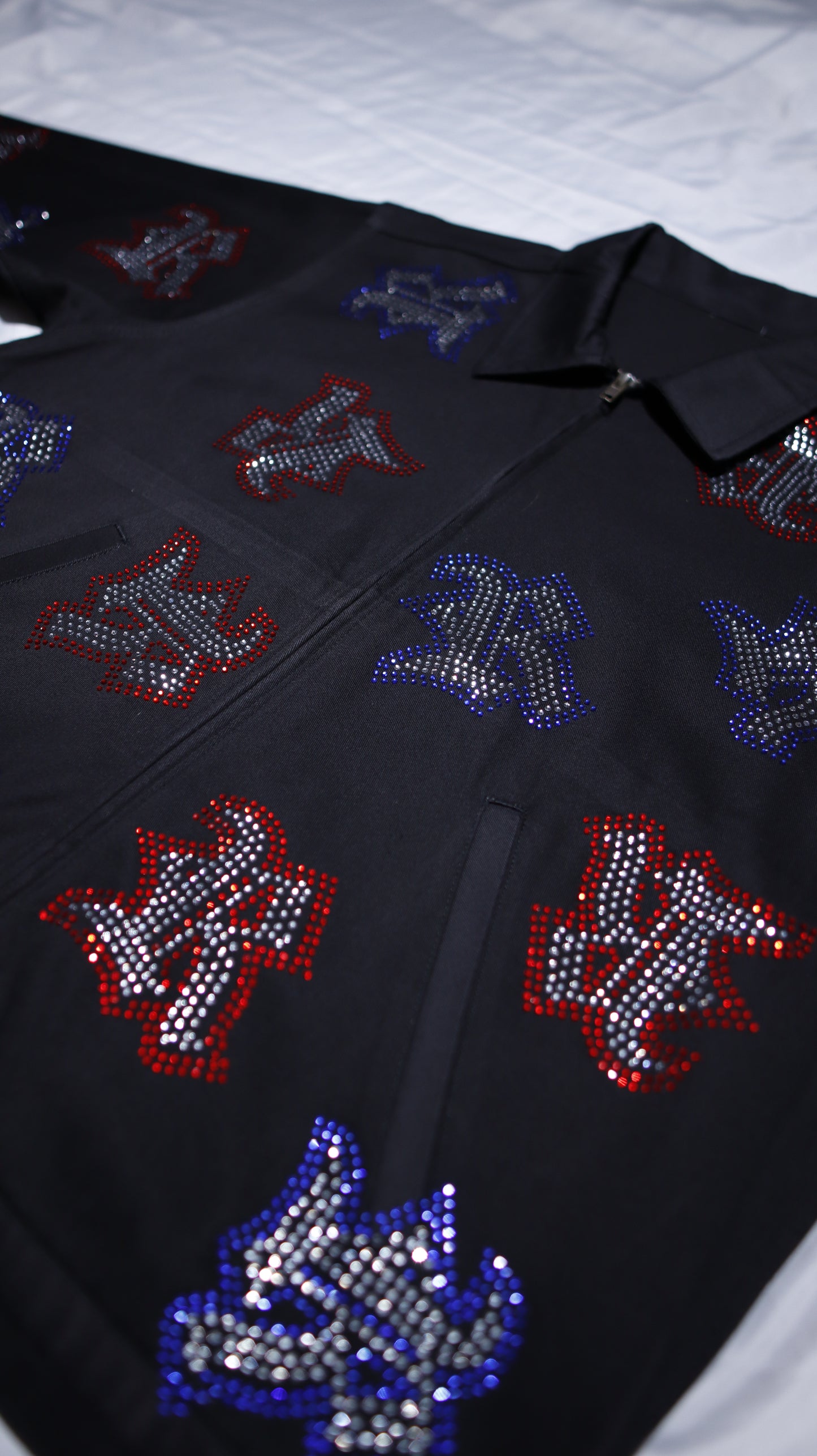 3 Color Rhinestone Work Jacket (1 of 1)