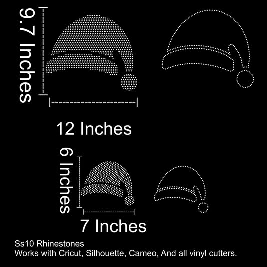 Santa Hat Rhinestone SVG File