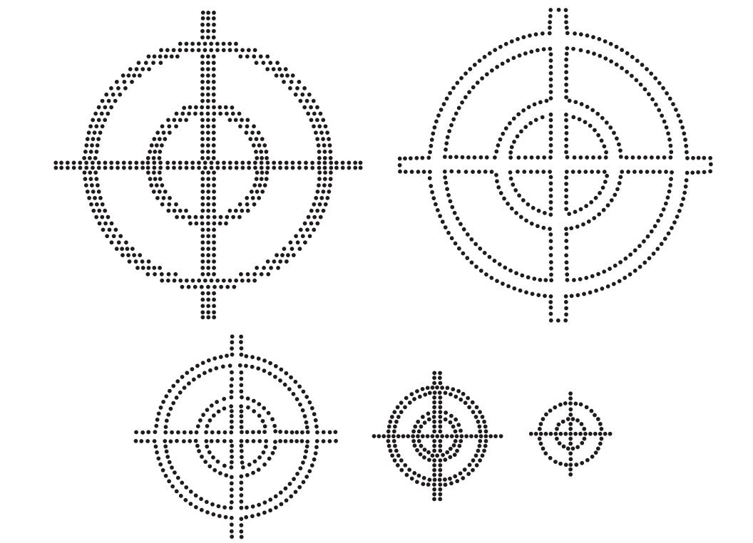 Aimbot Rhinestone SVG File (5 Sizes)