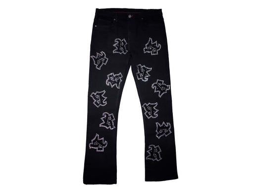 Custom 1 of 1 Rhinestone Jeans (34 x 34)