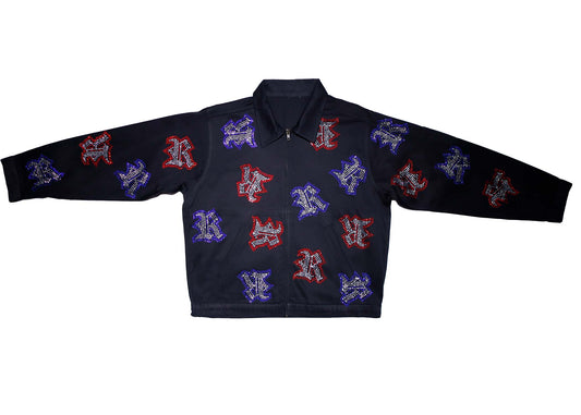 3 Color Rhinestone Work Jacket (1 of 1)